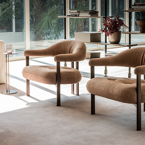 Poltrona in tessuto Greta Lounge di Cattelan Italia