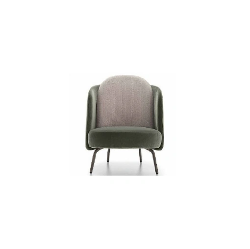 Poltroncina in tessuto con gambe in metallo Lucia di Ditre Italia
