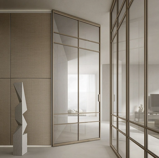 Porta per interni Air Rovere e Vetro di Rimadesio
