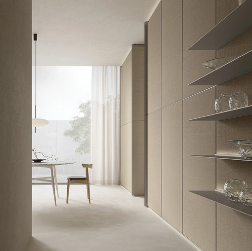 Boiserie Modulor Rafia di Rimadesio