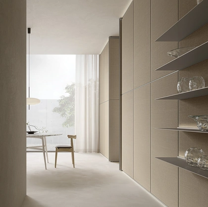 Boiserie Modulor Rafia di Rimadesio