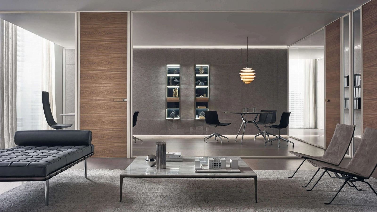 Boiserie Modulor Tessuto di Rimadesio