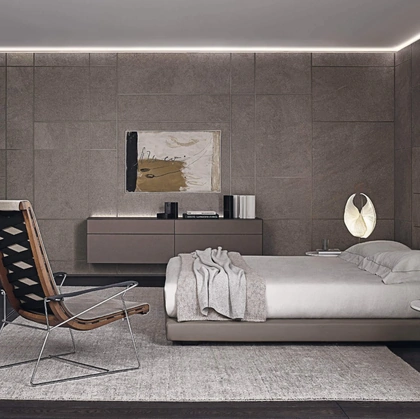 Boiserie Modulor Gres Moka di Rimadesio