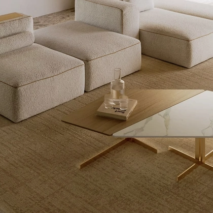 Tavolino Bento in legno e SuperMarmo di Bontempi