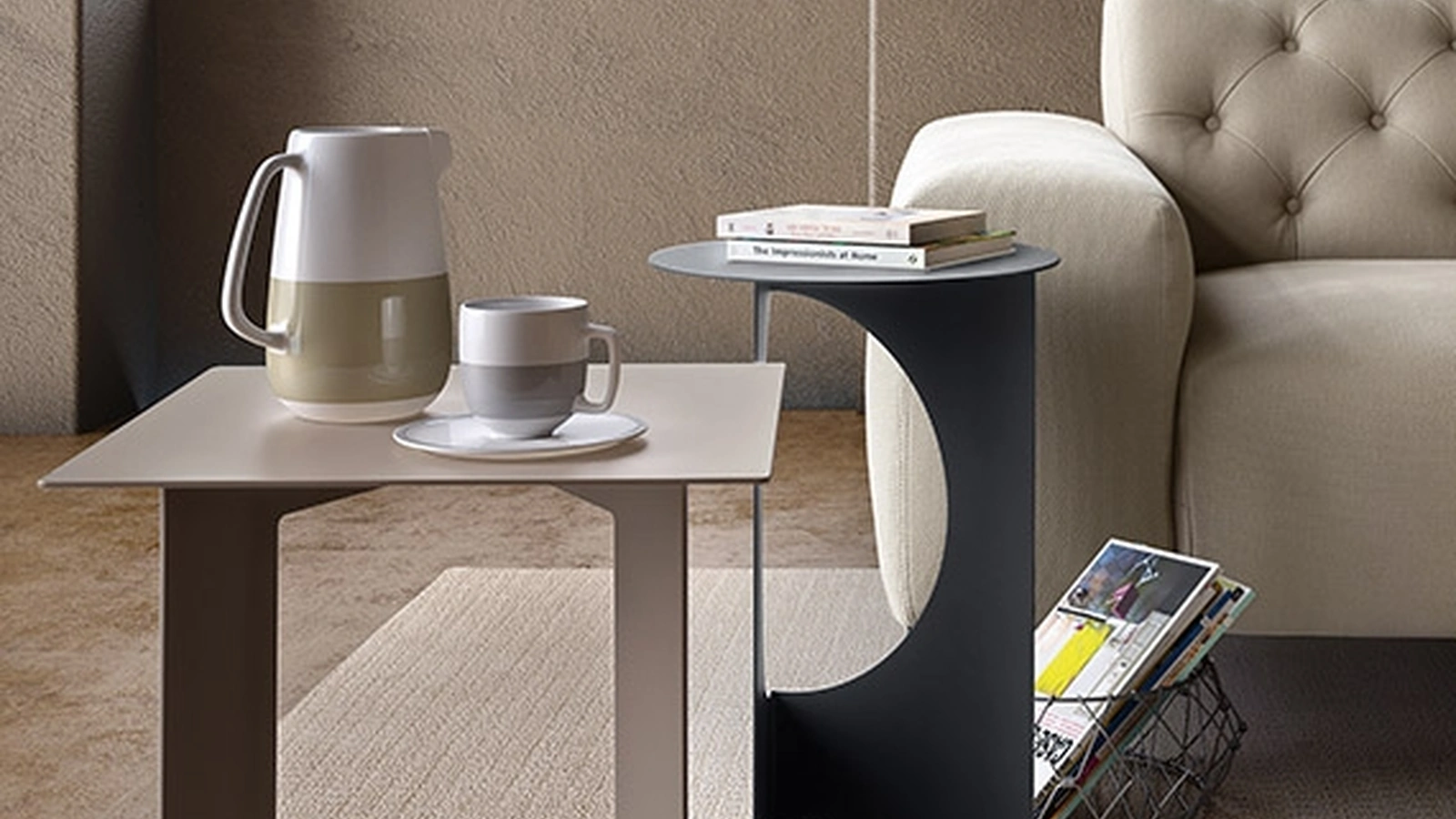 Tavolino di design Duetto di Pianca