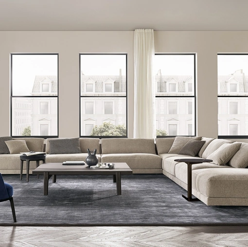 Tappeto Frame colore carbone di Poliform