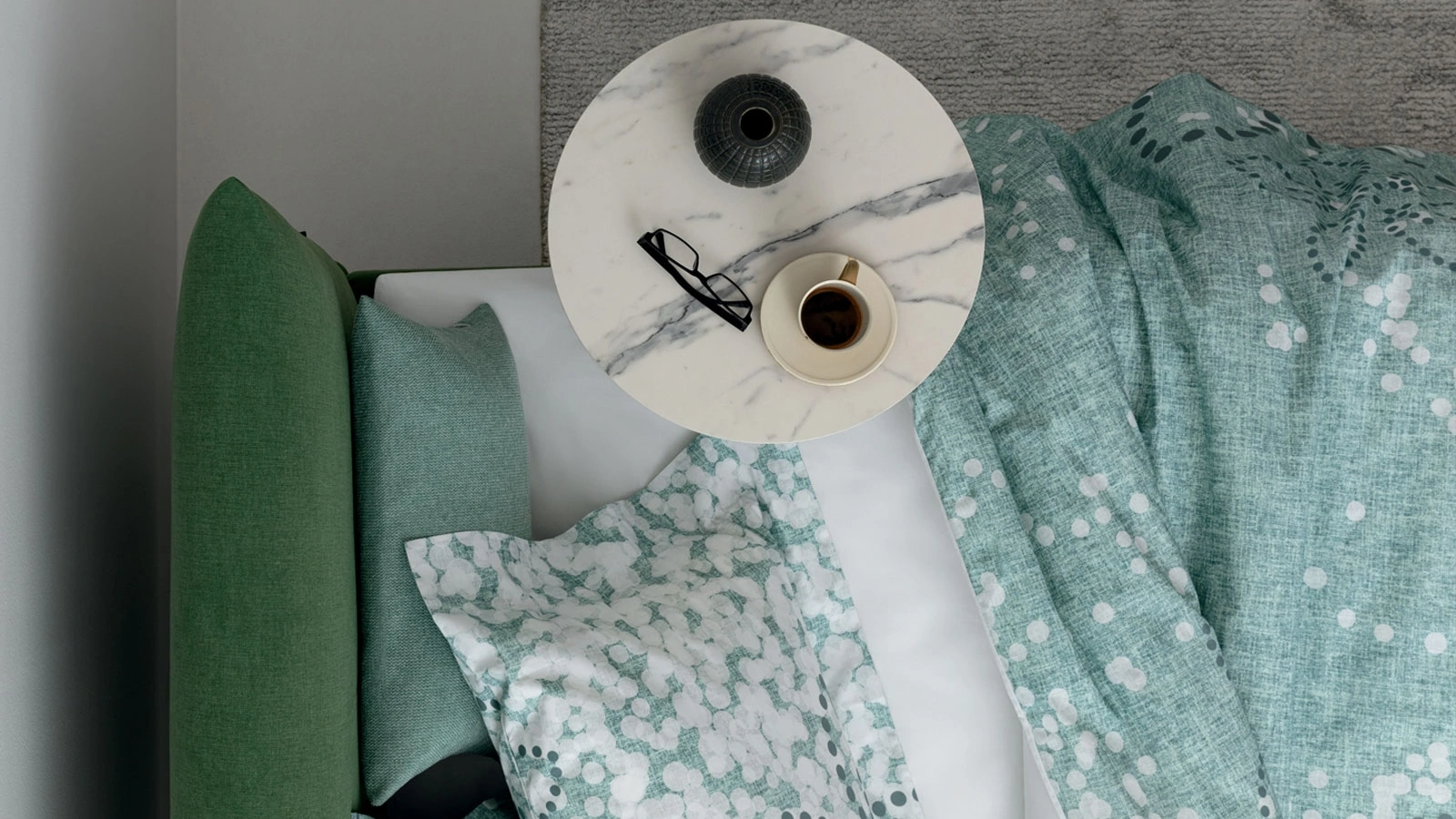 Tavolino Modì in HPL effetto marmo di Oggioni