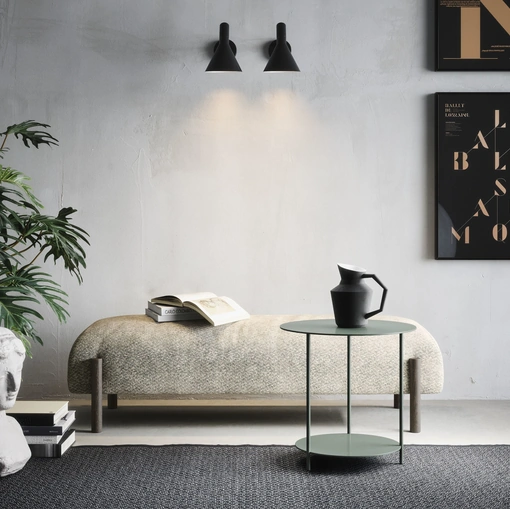 Tavolino Circle in metallo laccato di Novamobili