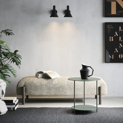 Tavolino Circle in metallo laccato di Novamobili