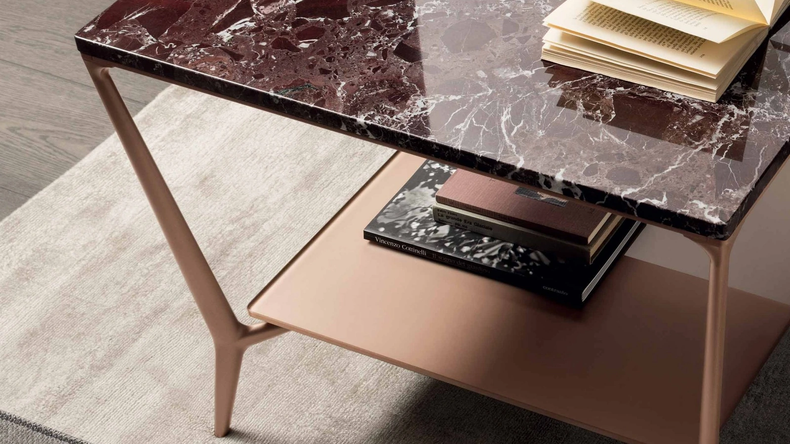 Tavolino Planet quadrato di Rimadesio