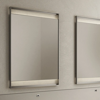 Specchio Rialto con cornice in alluminio di Rimadesio