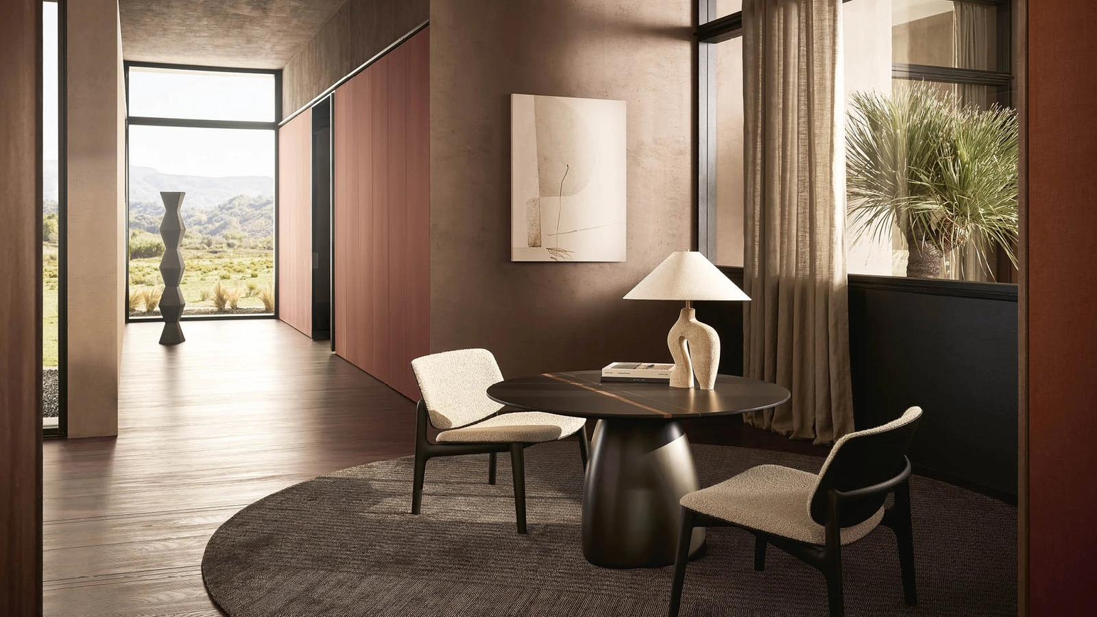 Tappeto rotondo Shindo di Poliform