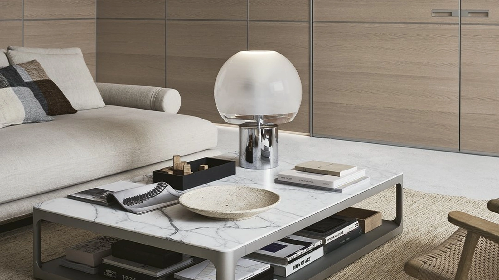 Tavolino Sixty Coffee Table con top in marmo di Rimadesio