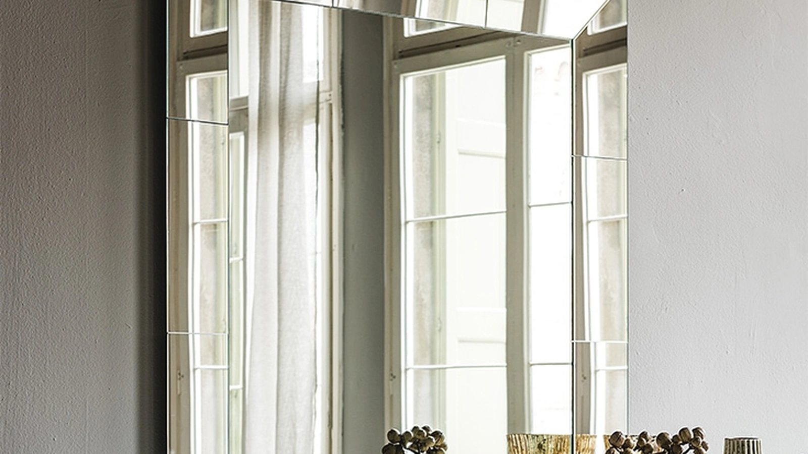 Specchio quadrato con cornice specchiata Regal di Cattelan Italia