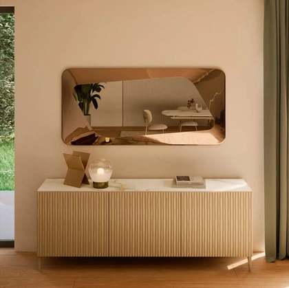 Specchio in vetro fuso Focus di Bontempi