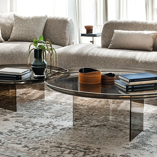 Tavolino Standard realizzato in vetro di Cattelan Italia