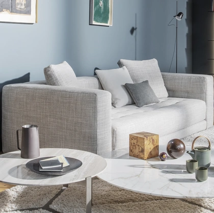 Tavolino Yari con top in marmo di Flou