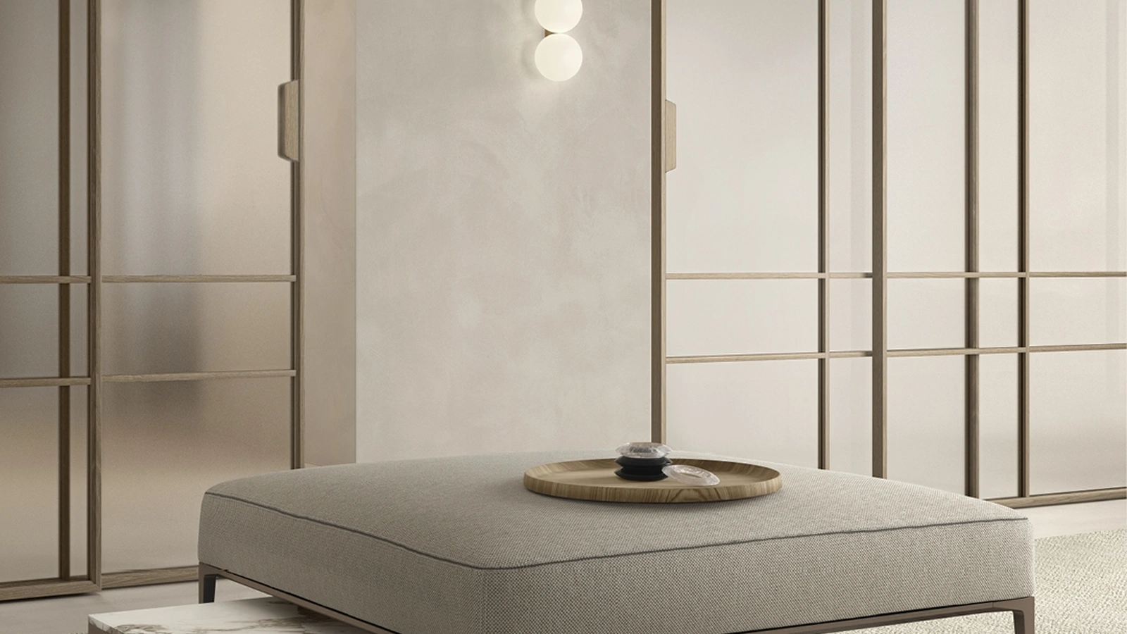 Pouf Tray di Rimadesio