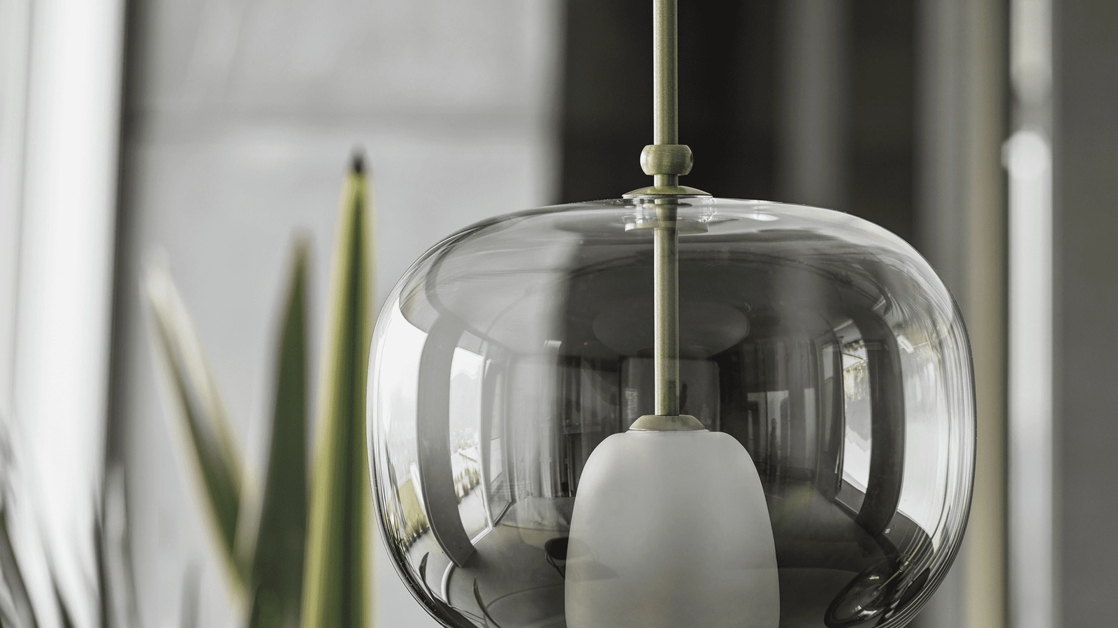 Lampada a sospensione in vetro Blow di Bontempi