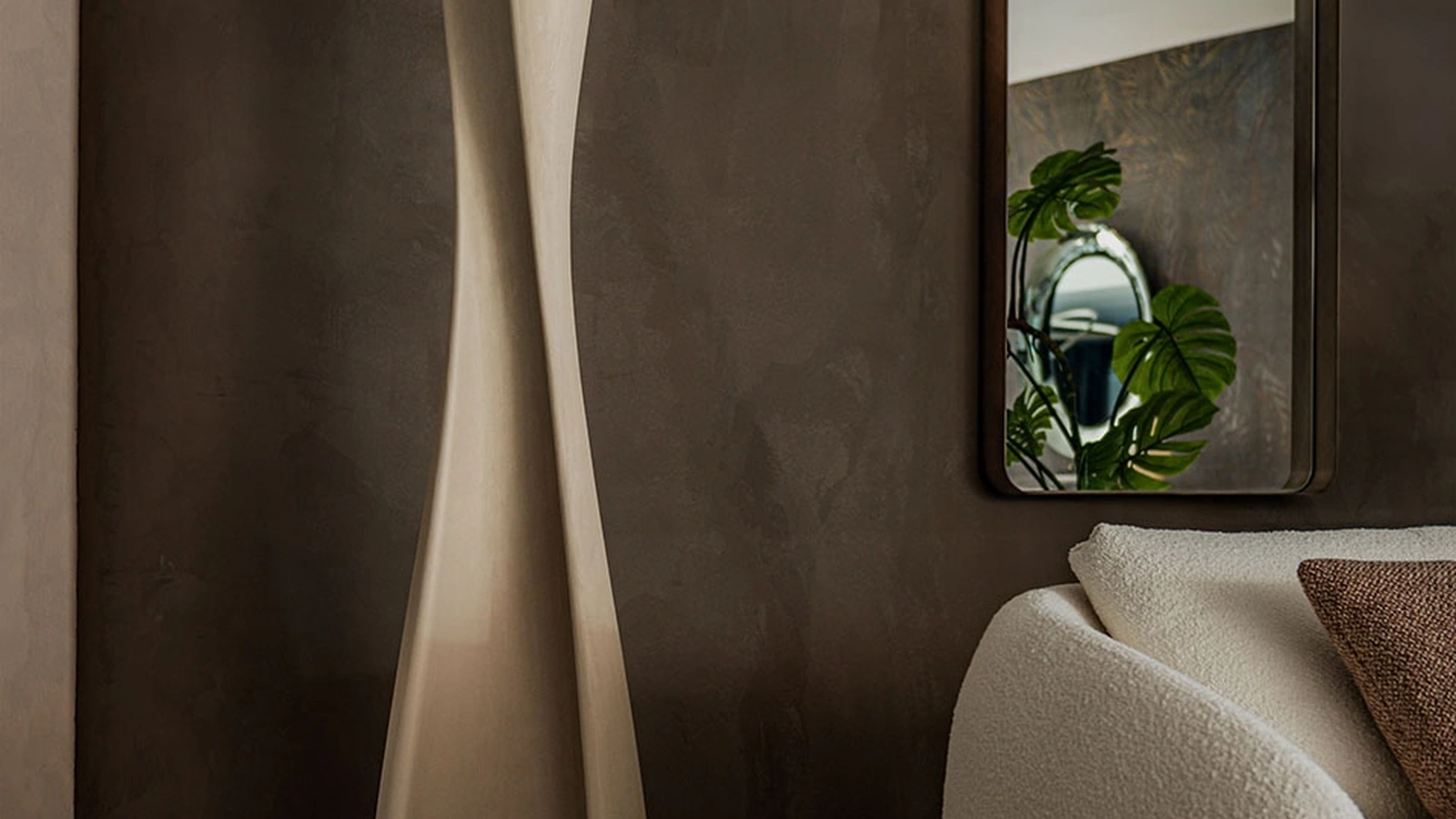 Lampada da terra in argilla Diploma di Cattelan Italia