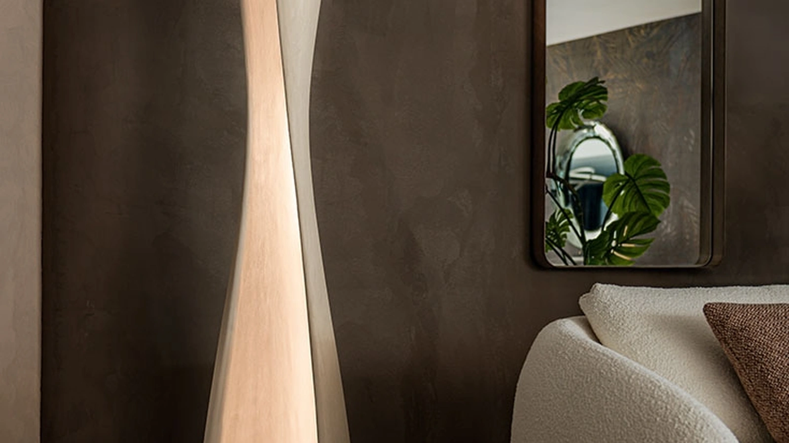 Lampada da terra in argilla Diploma di Cattelan Italia