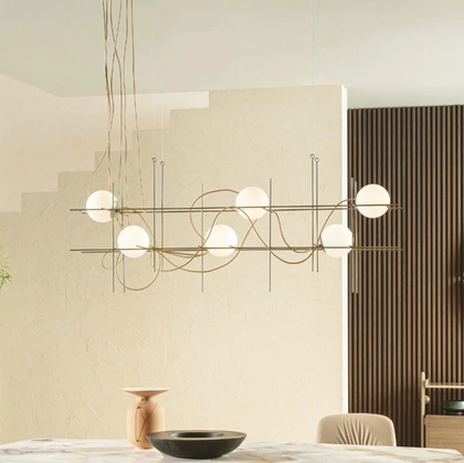 Lampada a sospensione Iron S di Riflessi