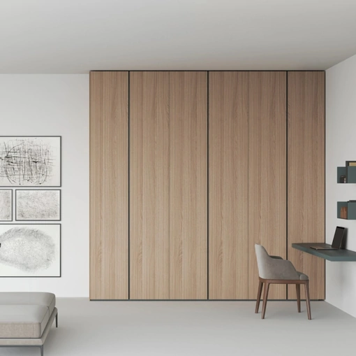 Armadio Freedhome Angolo Cieco in rovere canneté di Caccaro