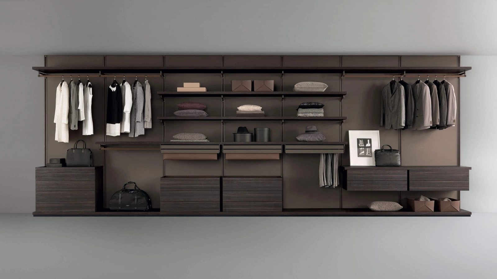 Cabina armadio Dress Bold Larice di Rimadesio