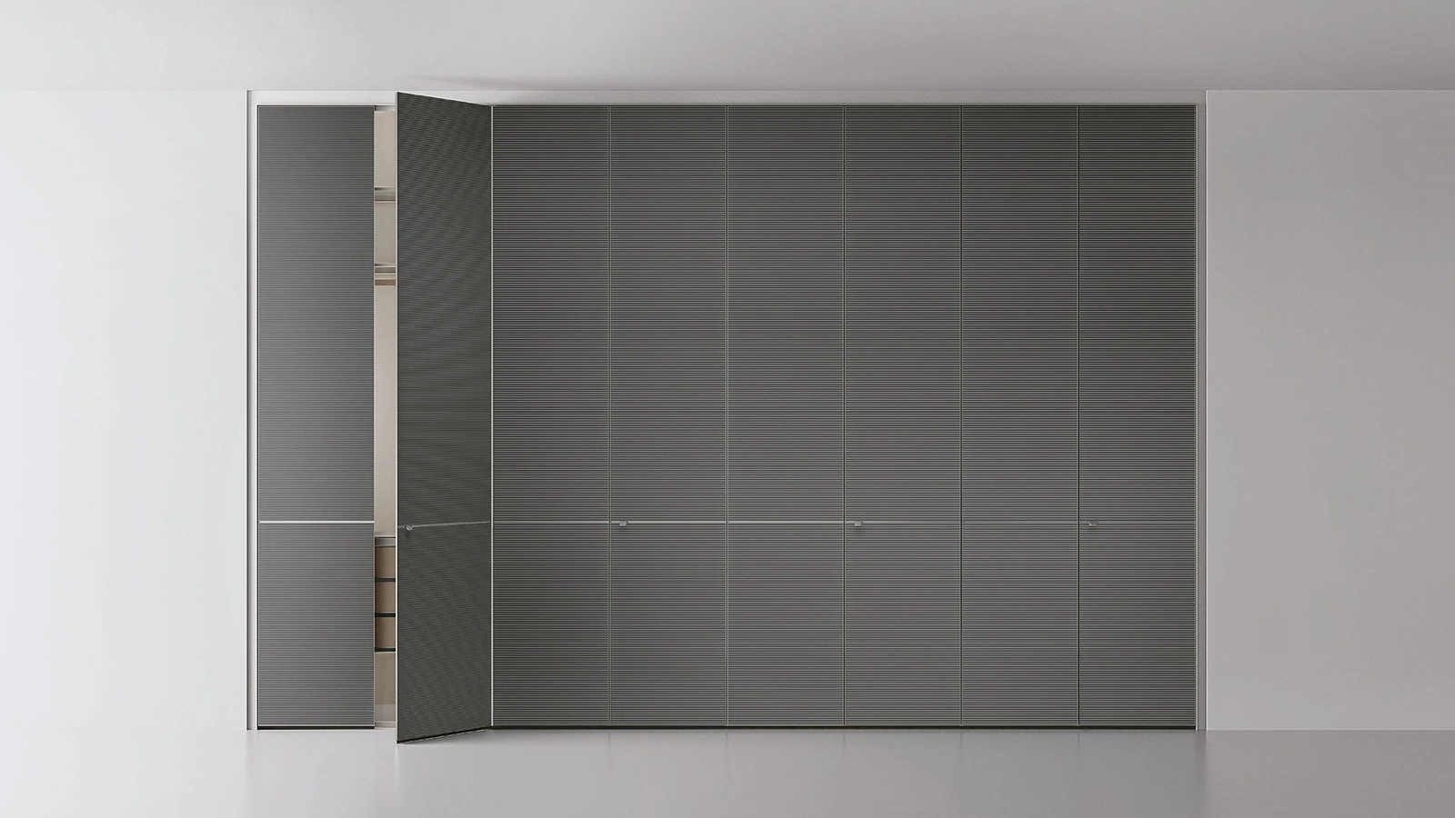 Armadio Cover Grigio Scuro Taiga di Rimadesio