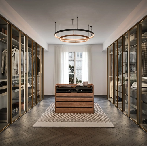 Armadio Perry con anta in vetro di Novamobili