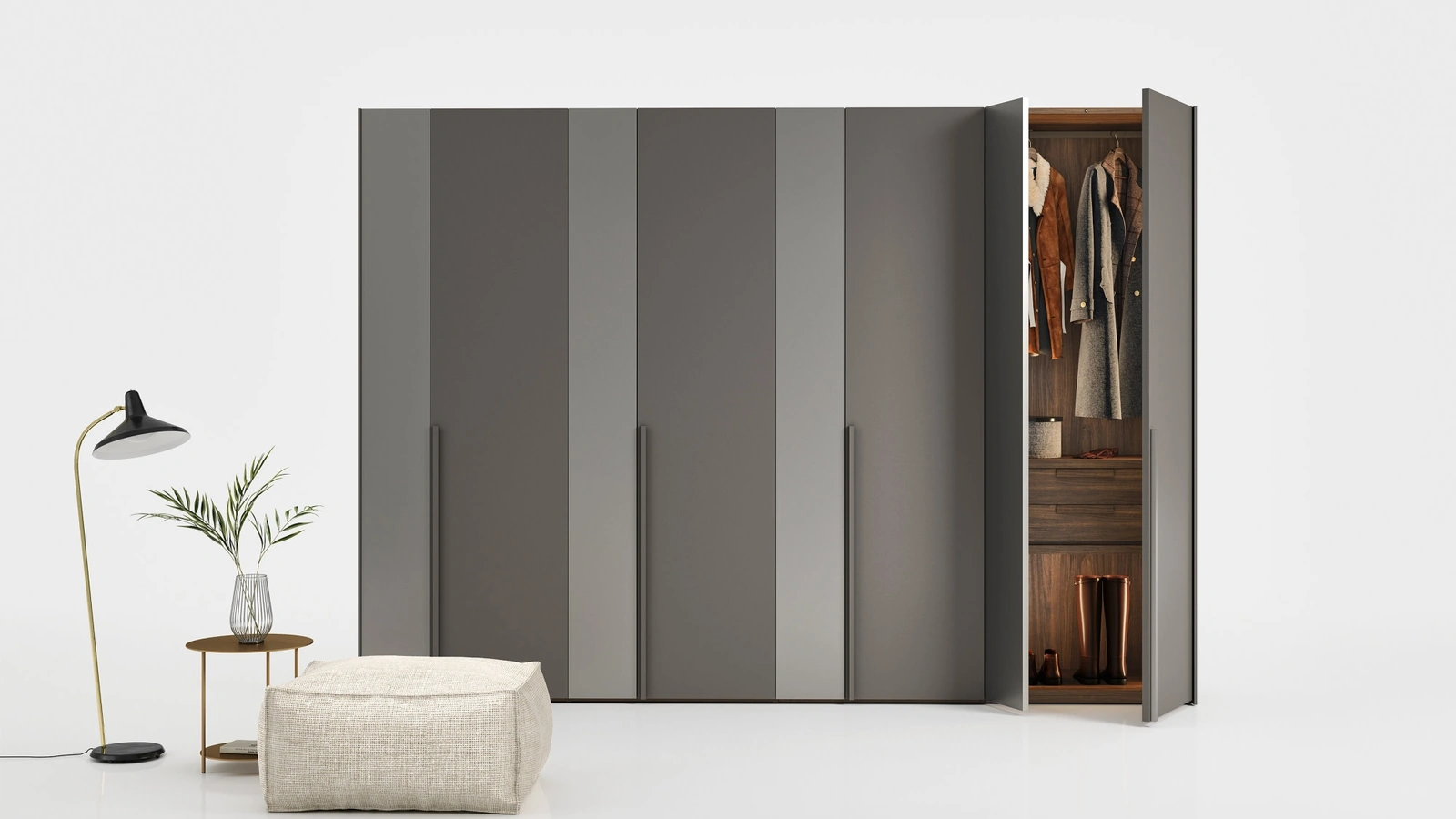 Armadio con ante battenti Thick di Novamobili