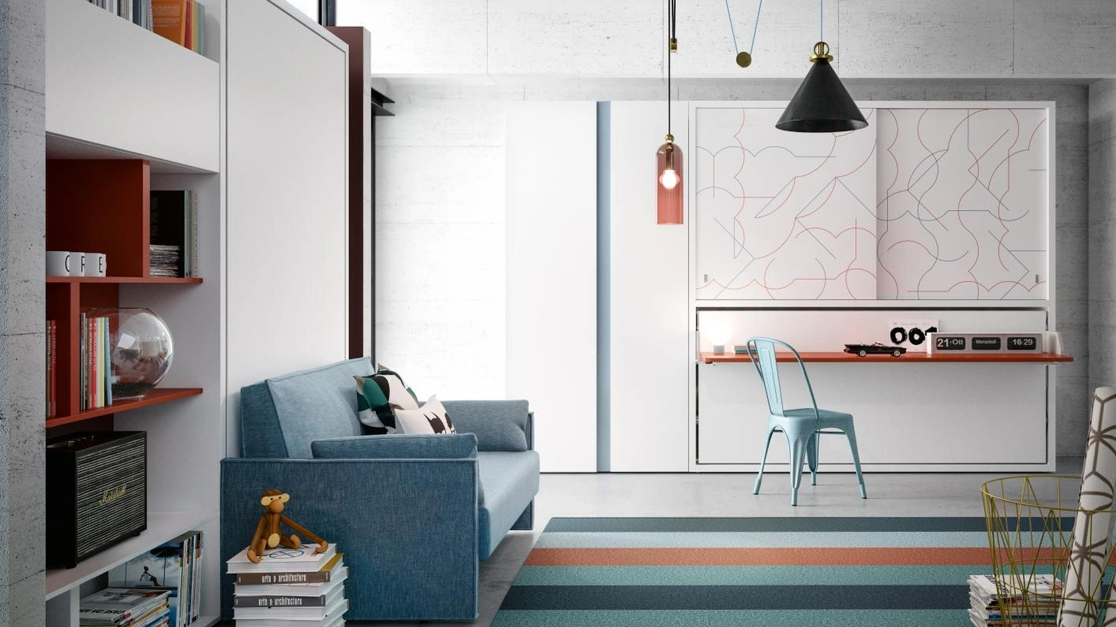 Cameretta salvaspazio Kali Ponte Board di Clei