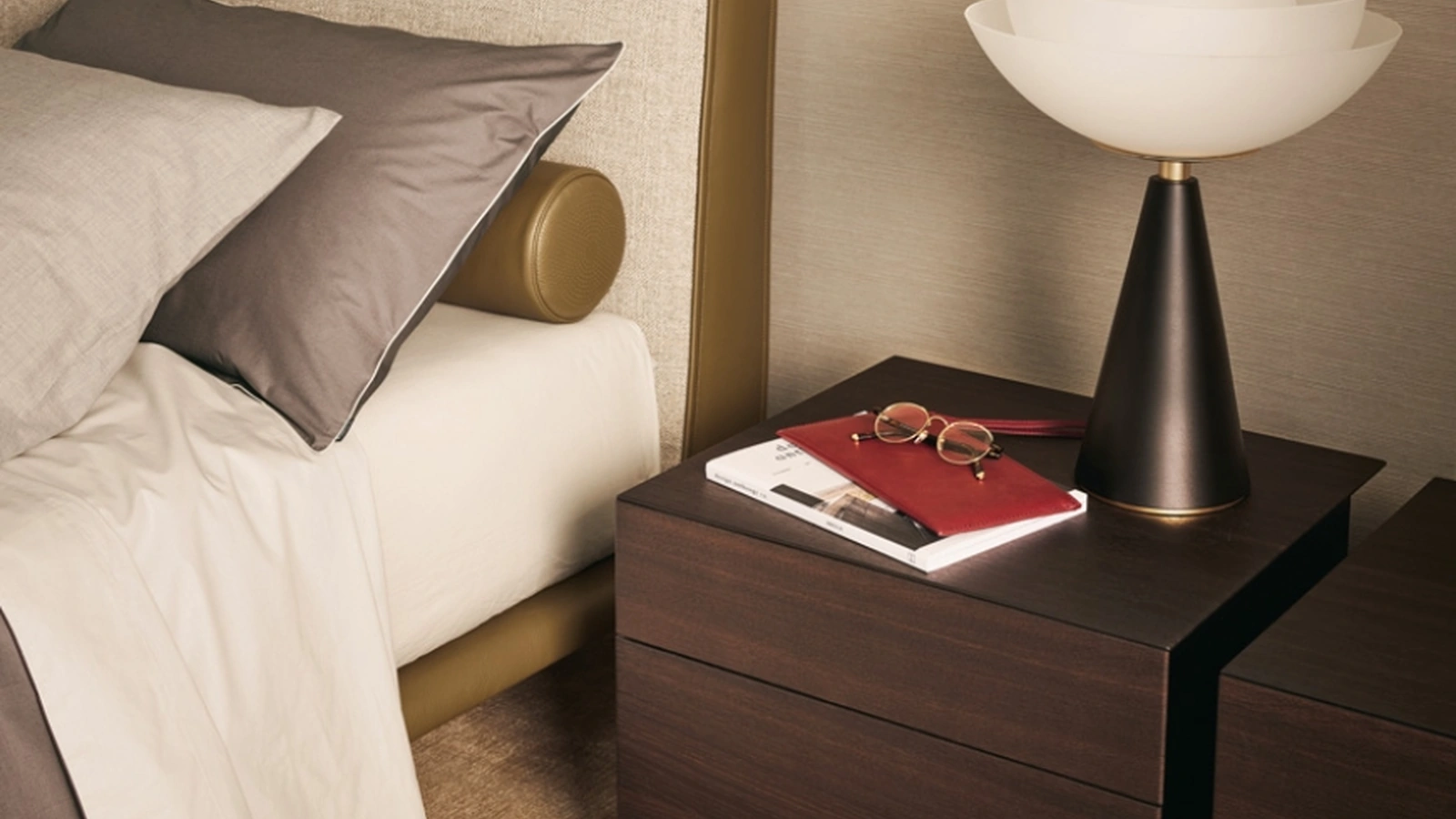 Comodino Abbinabili in rovere di Poliform