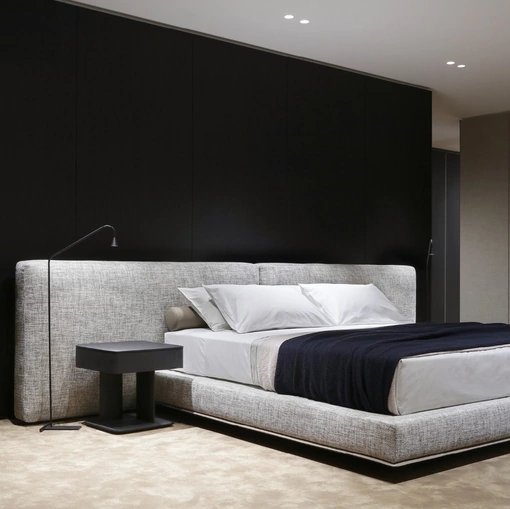 Comodino Brera in olmo nero di Poliform