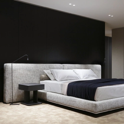 Comodino Brera in olmo nero di Poliform