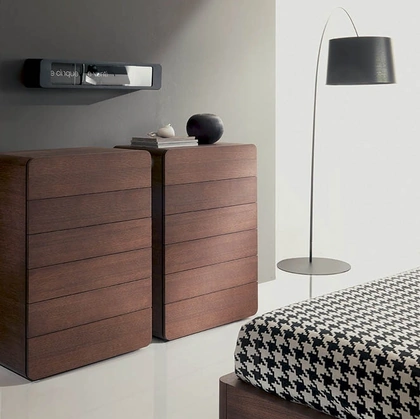 Cassettiera in legno con bordi arrotondati Icaro di Fimar