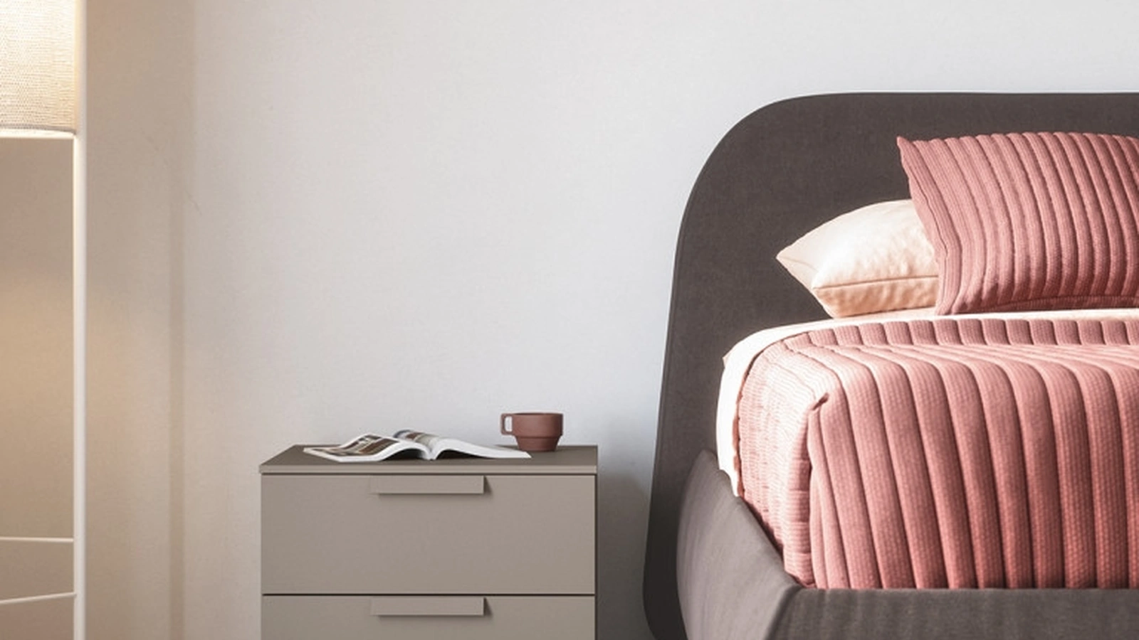 Comodino Oslo in melaminico Basalto di Cinquanta3