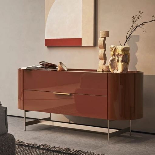 Comò Dedalo 01 Laccato Lucido di Pianca