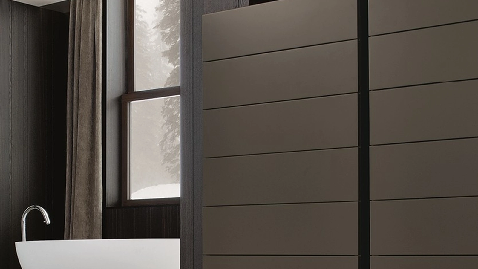 Cassettiera Dream in laccato opaco visone di Poliform