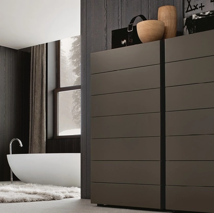 Cassettiera Dream in laccato opaco visone di Poliform