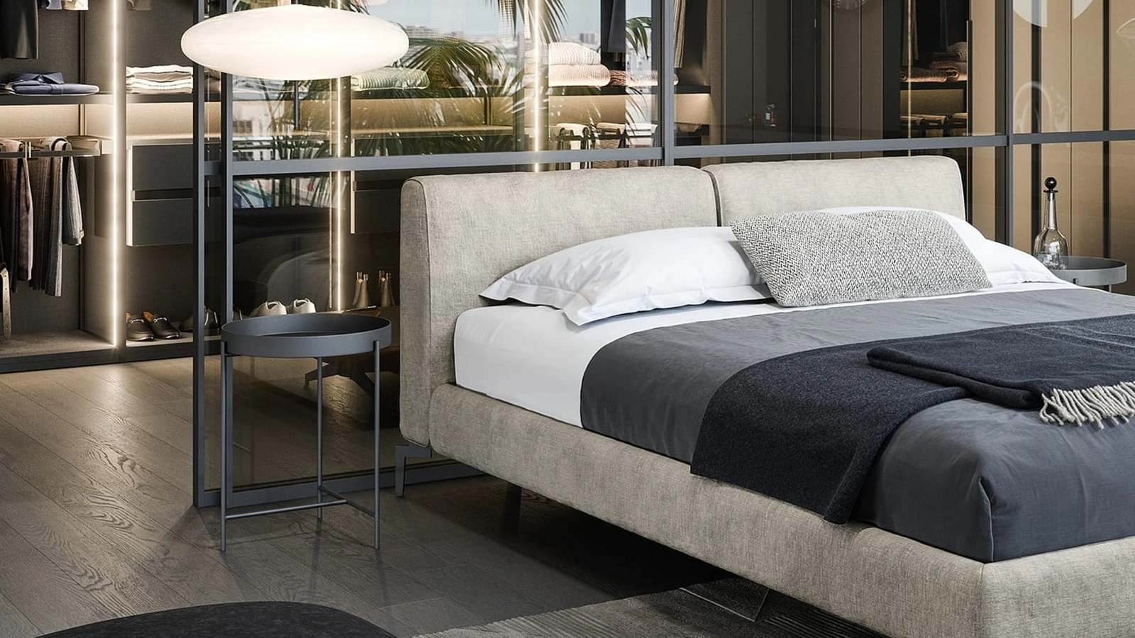 Comodino in metallo Globe di Novamobili