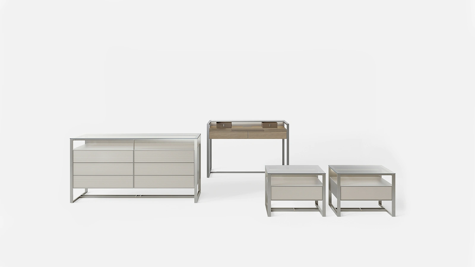 Gruppo Notte Rialto in legno di Rimadesio