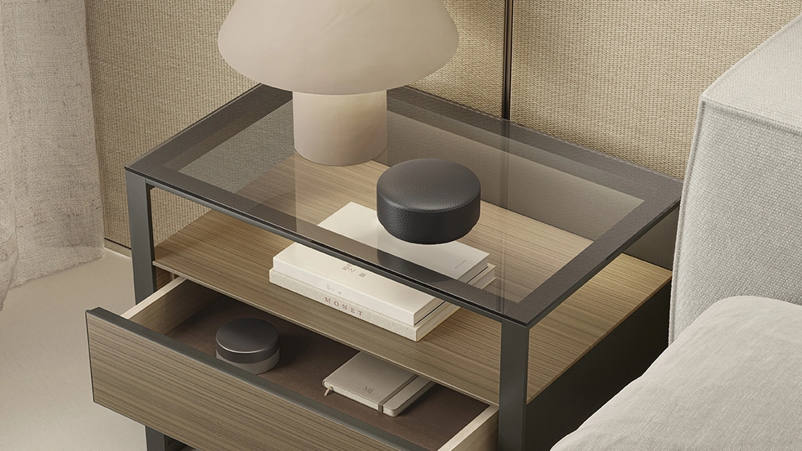 Comodino Rialto di Rimadesio