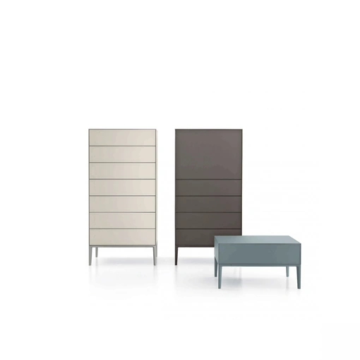 Gruppo Notte Self Up in vetro laccato opaco di Rimadesio