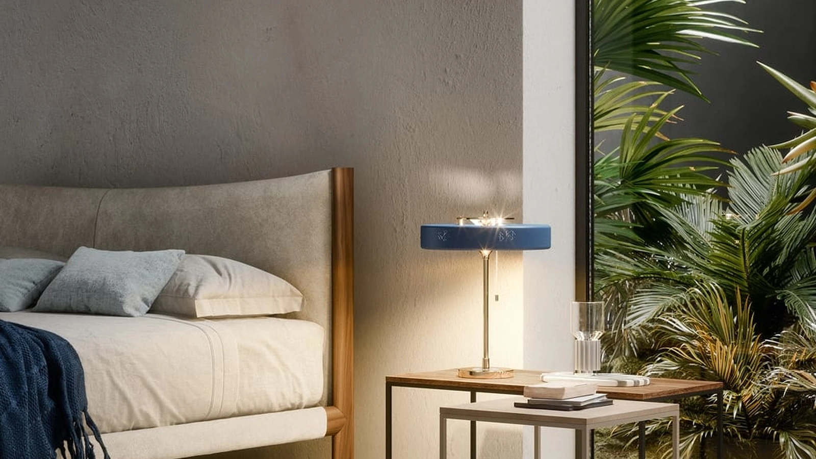 Comodino Team in laccato e metallo di Novamobili