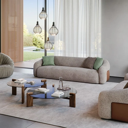 Divano lineare Baldwin di Cattelan Italia
