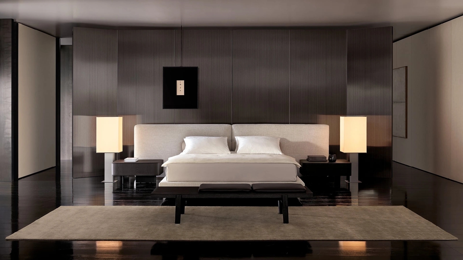 Letto imbottito Brera di Poliform