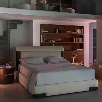 Letto con box contenitore Elia di Flou