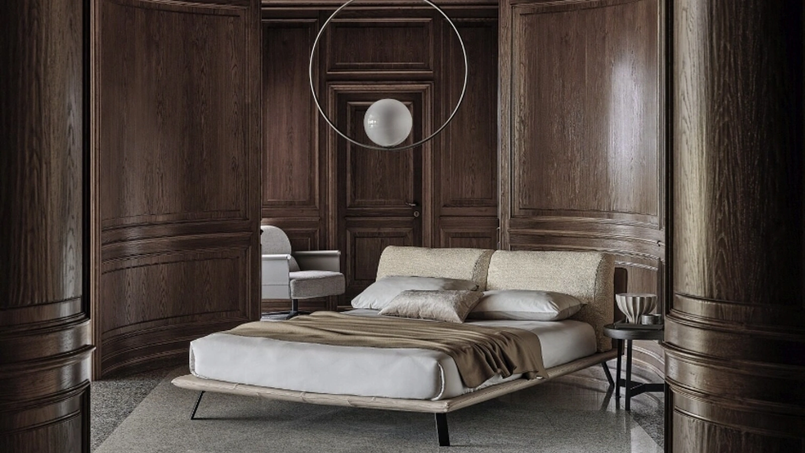 Letto in tessuto Kanaha di Ditre Italia