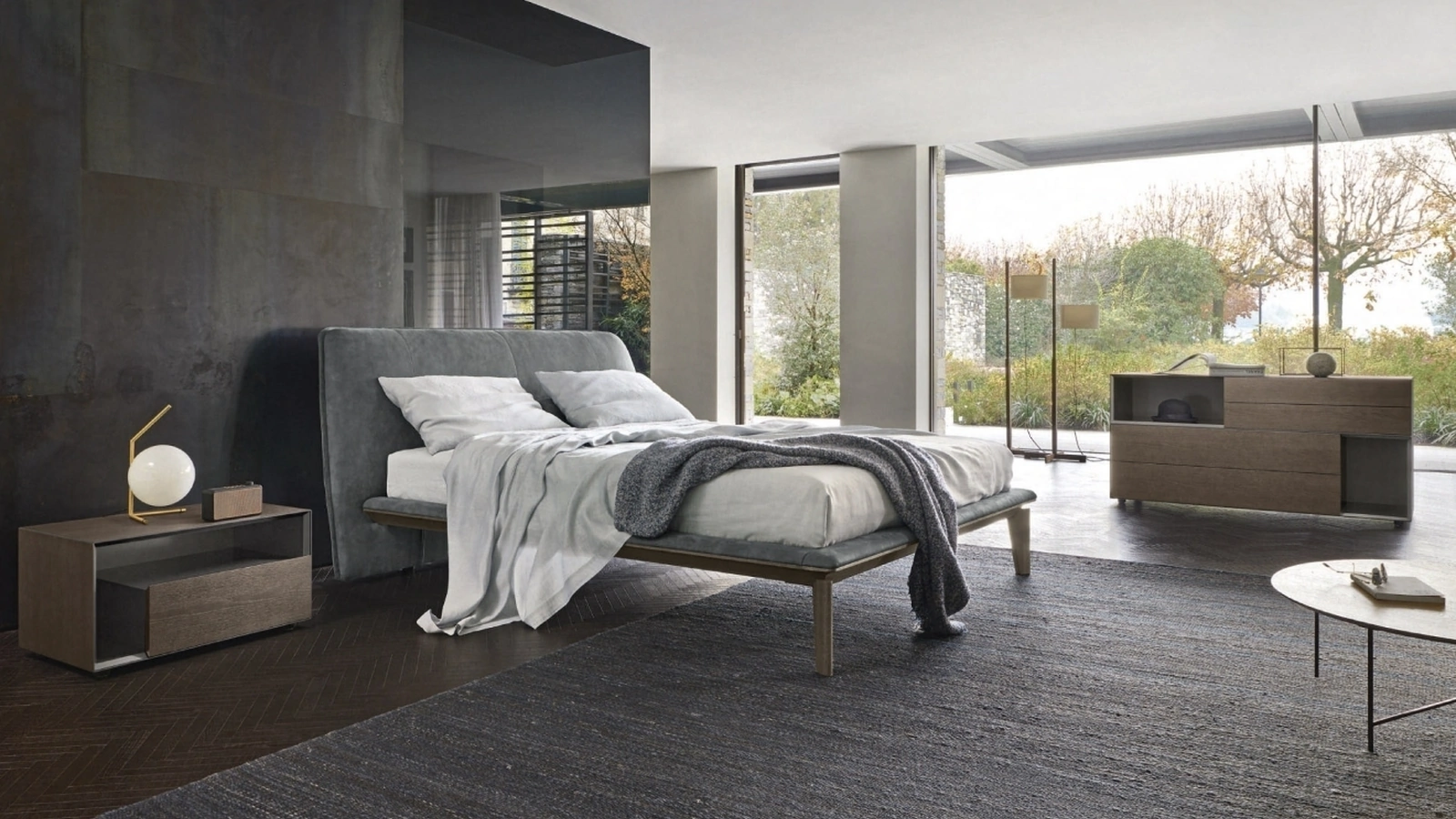 Letto con testiera Peplo di Sangiacomo